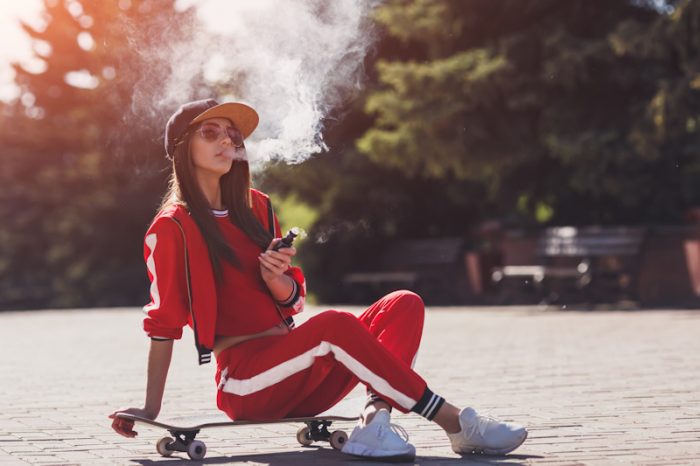 vaping girl