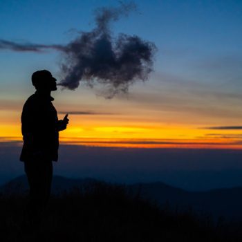 vaping hiker