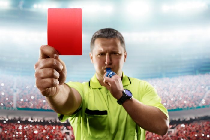 football red card